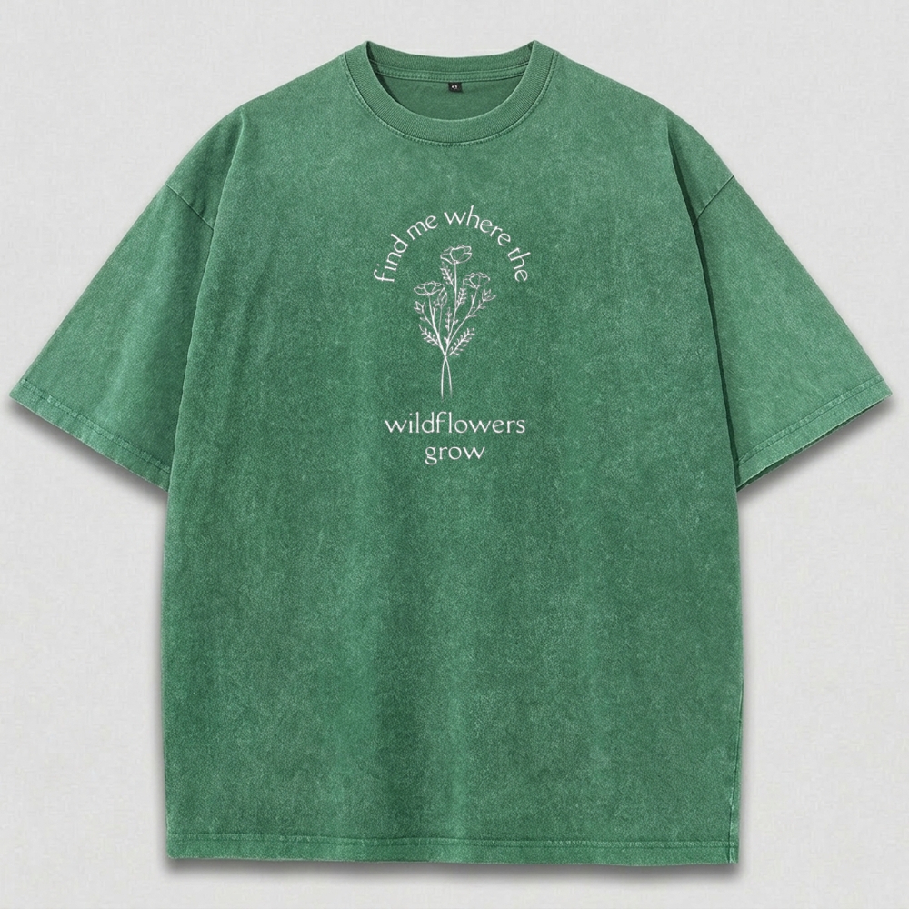Wildflower Grow Vintage Organic Cotton Trail Tee-HikeVista