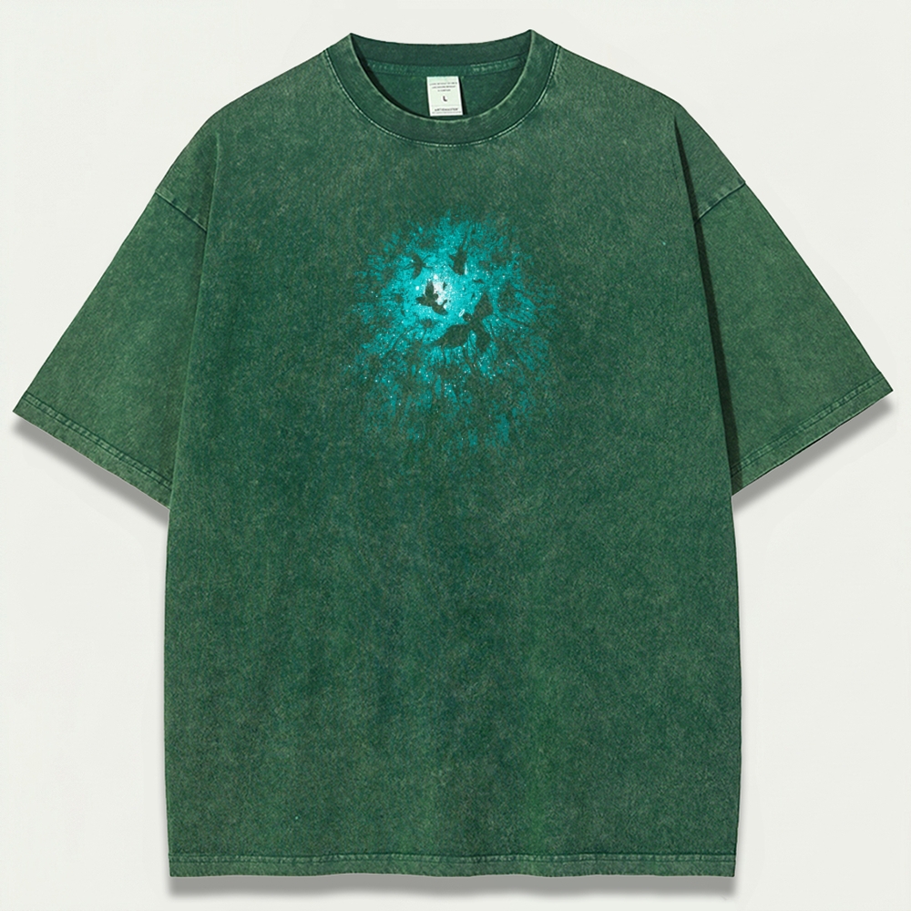 Bird Forest Vintage Organic Cotton Hiking Tee-HikeVista