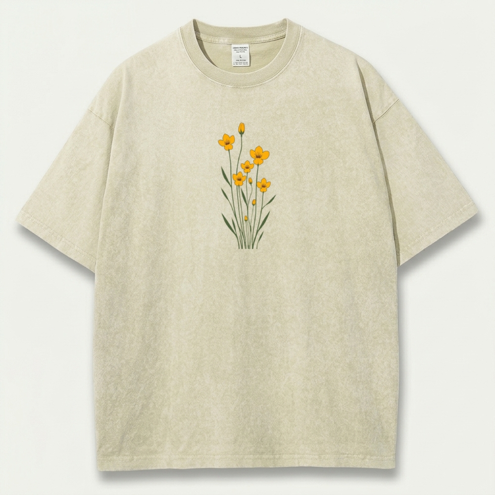 Wildflower Vintage Organic Cotton Plant Tee-HikeVista