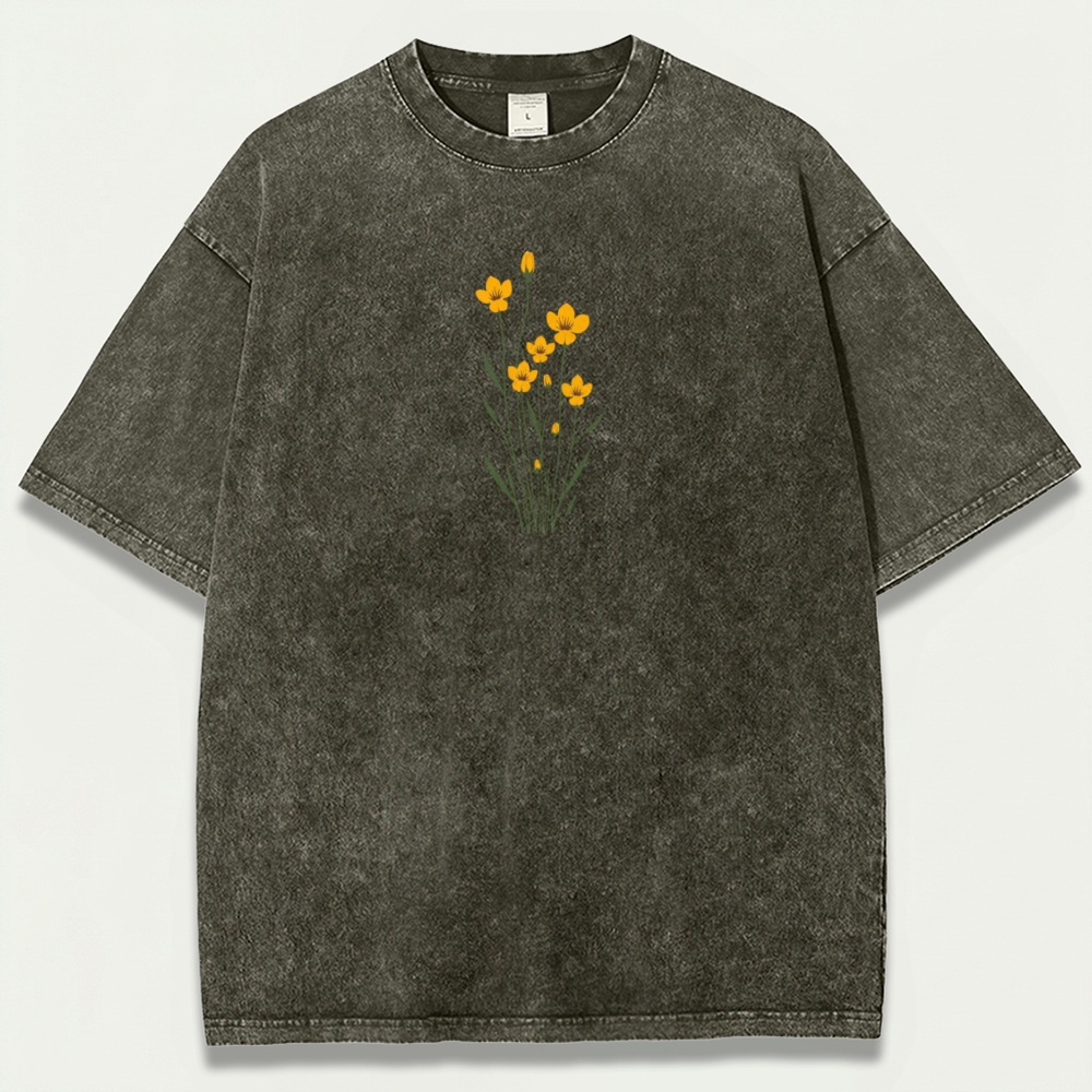 Wildflower Vintage Organic Cotton Plant Tee-HikeVista
