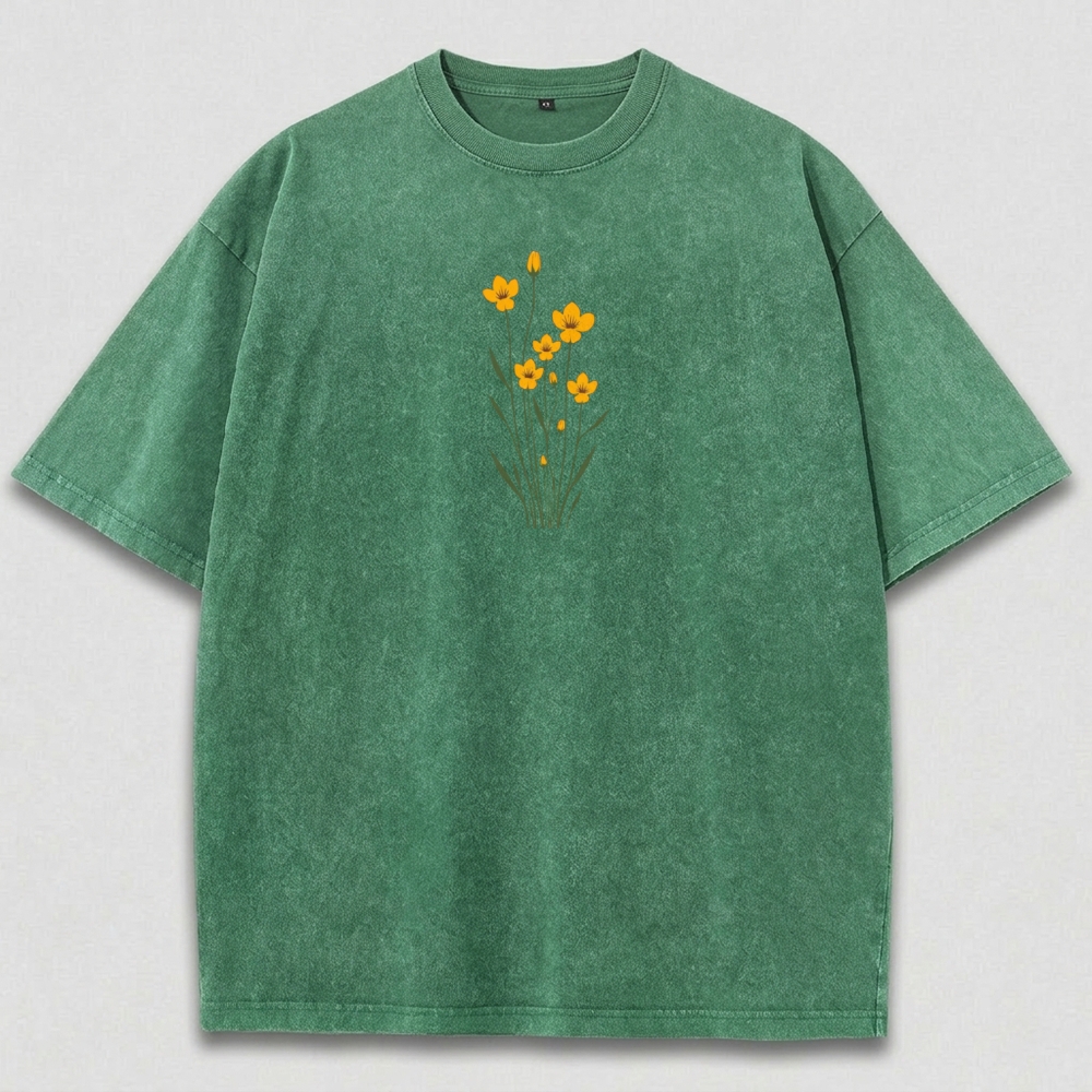 Wildflower Vintage Organic Cotton Plant Tee-HikeVista
