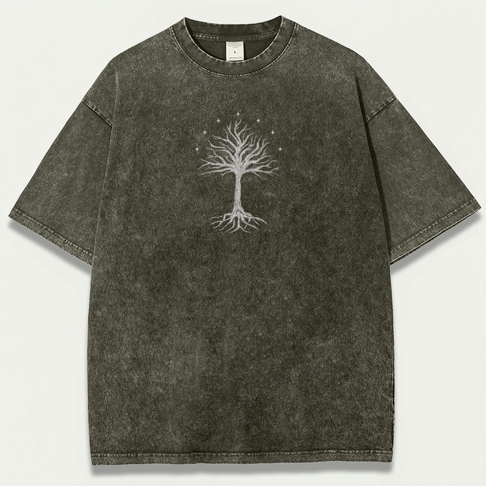 Forest Roots Tree Vintage Organic Cotton Plant Tee-HikeVista