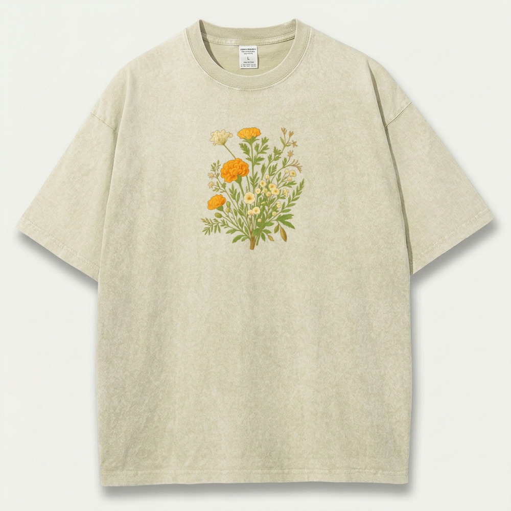 Wildflower Vintage Organic Cotton Plant Tee-HikeVista