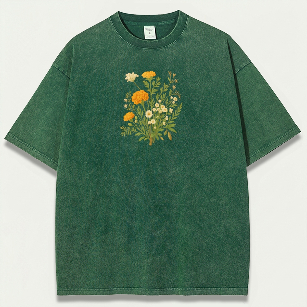 Wildflower Vintage Organic Cotton Plant Tee-HikeVista