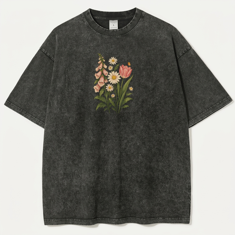 Wildflower Vintage Organic Cotton Plant Tee-HikeVista