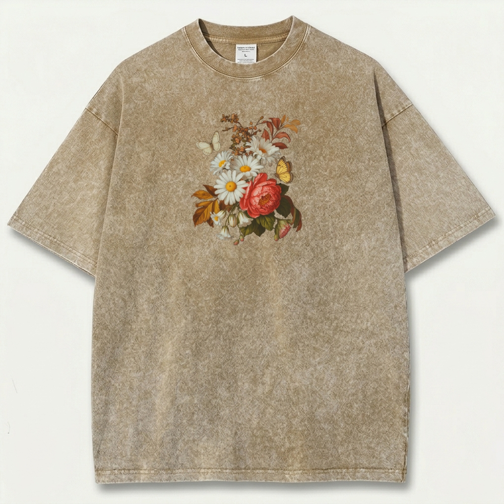 Wildflower Vintage Organic Cotton Plant Tee-HikeVista