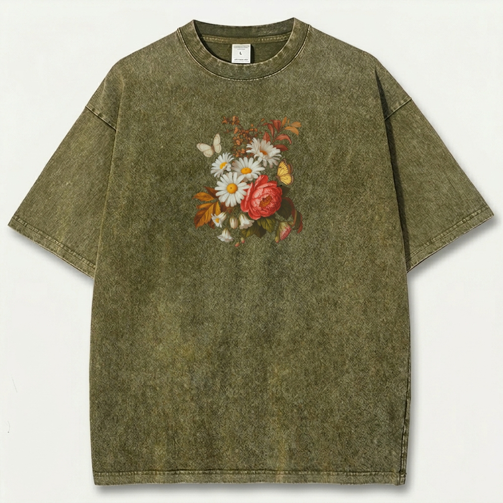 Wildflower Vintage Organic Cotton Plant Tee-HikeVista