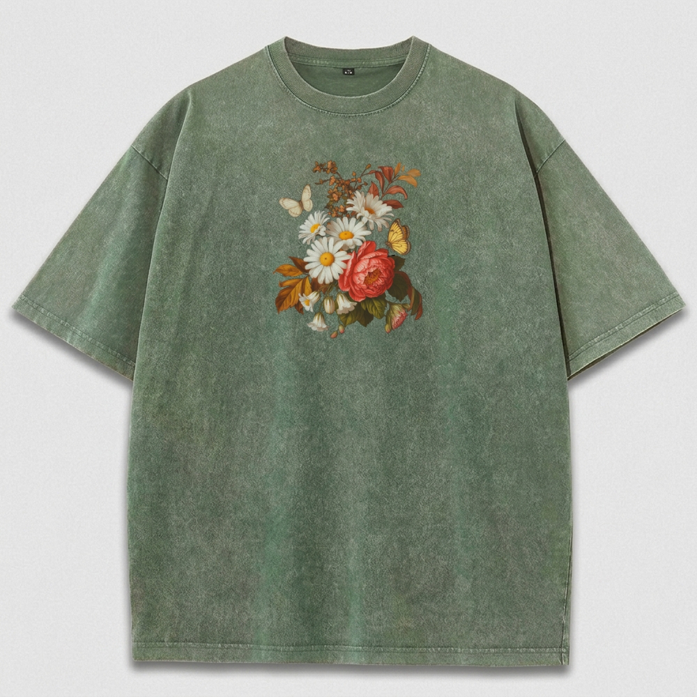 Wildflower Vintage Organic Cotton Plant Tee-HikeVista