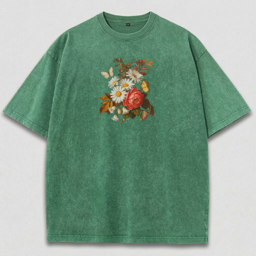 Wildflower Vintage Organic Cotton Plant Tee-HikeVista