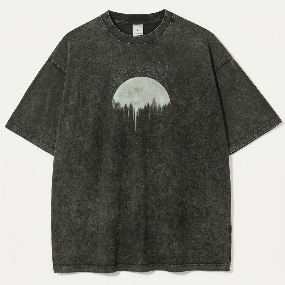 Moon Forest Vintage Organic Cotton Hiking Tee-HikeVista