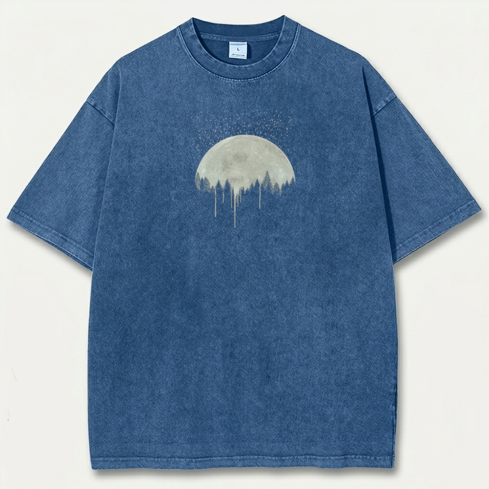 Moon Forest Vintage Organic Cotton Hiking Tee-HikeVista