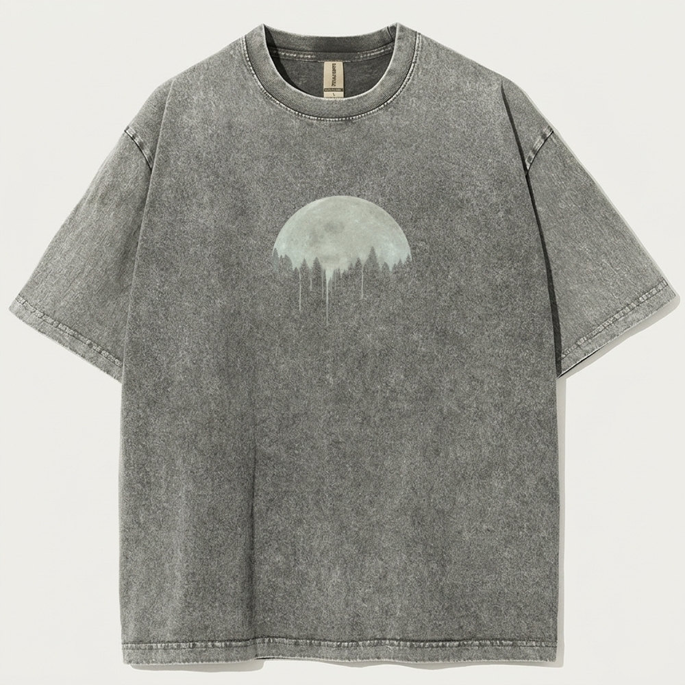 Moon Forest Vintage Organic Cotton Hiking Tee-HikeVista