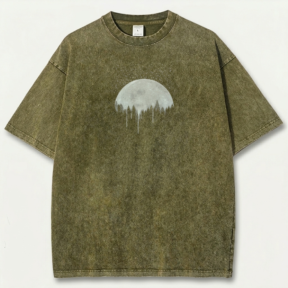 Moon Forest Vintage Organic Cotton Hiking Tee-HikeVista