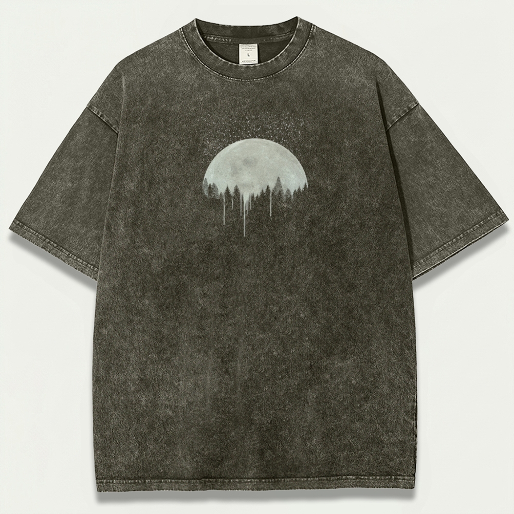 Moon Forest Vintage Organic Cotton Hiking Tee-HikeVista