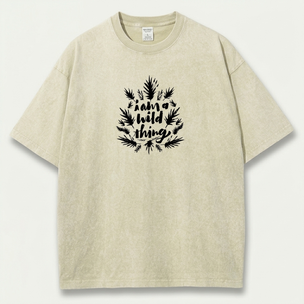 I Am A Wild Thing Vintage Organic Cotton Trail Tee-HikeVista