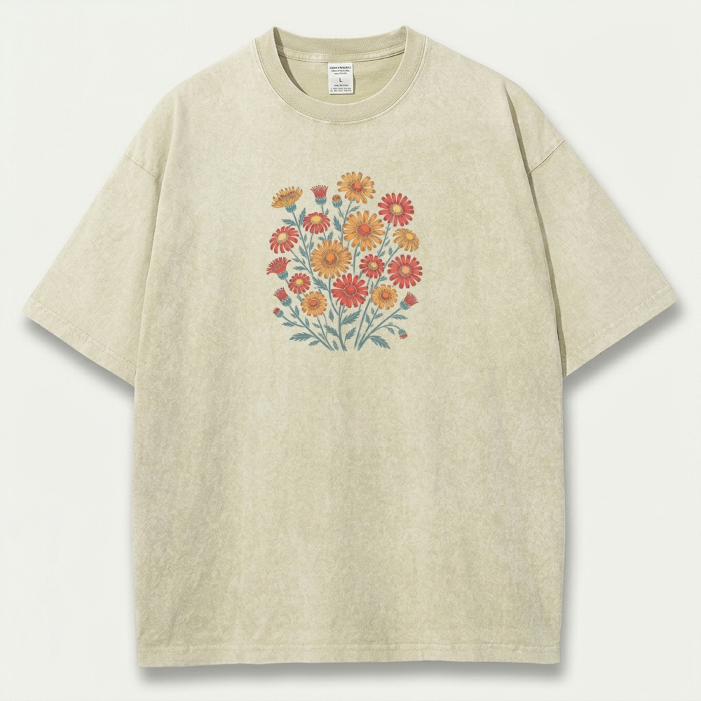 Wildflower Vintage Organic Cotton Plant Tee-HikeVista