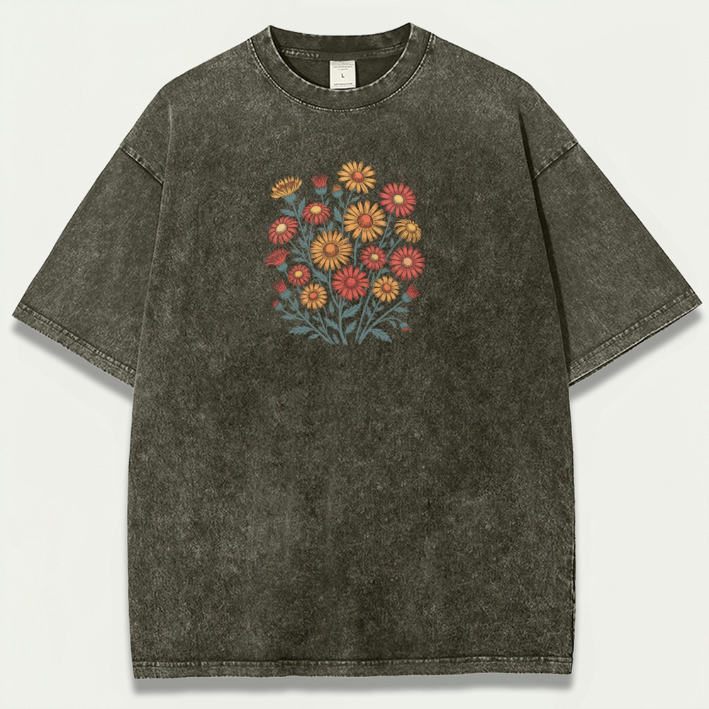 Wildflower Vintage Organic Cotton Plant Tee-HikeVista