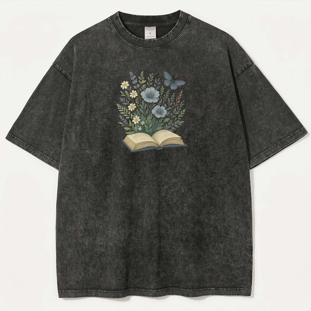 Wildflower Pages Vintage Organic Cotton Plant Tee-HikeVista