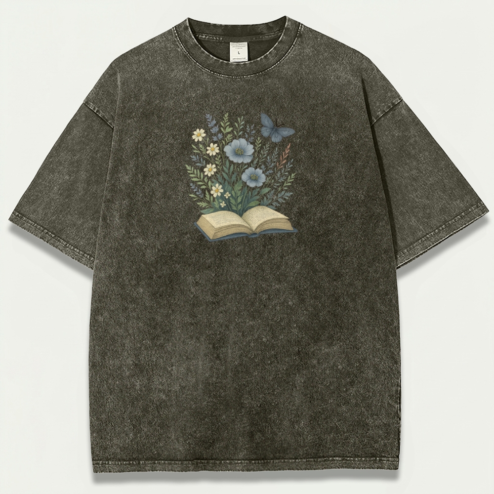 Wildflower Pages Vintage Organic Cotton Plant Tee-HikeVista