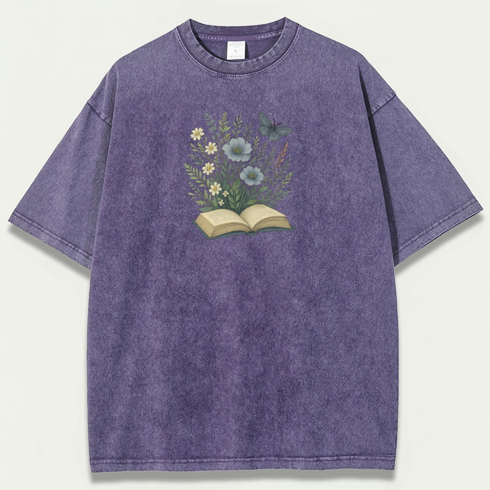 Wildflower Pages Vintage Organic Cotton Plant Tee-HikeVista