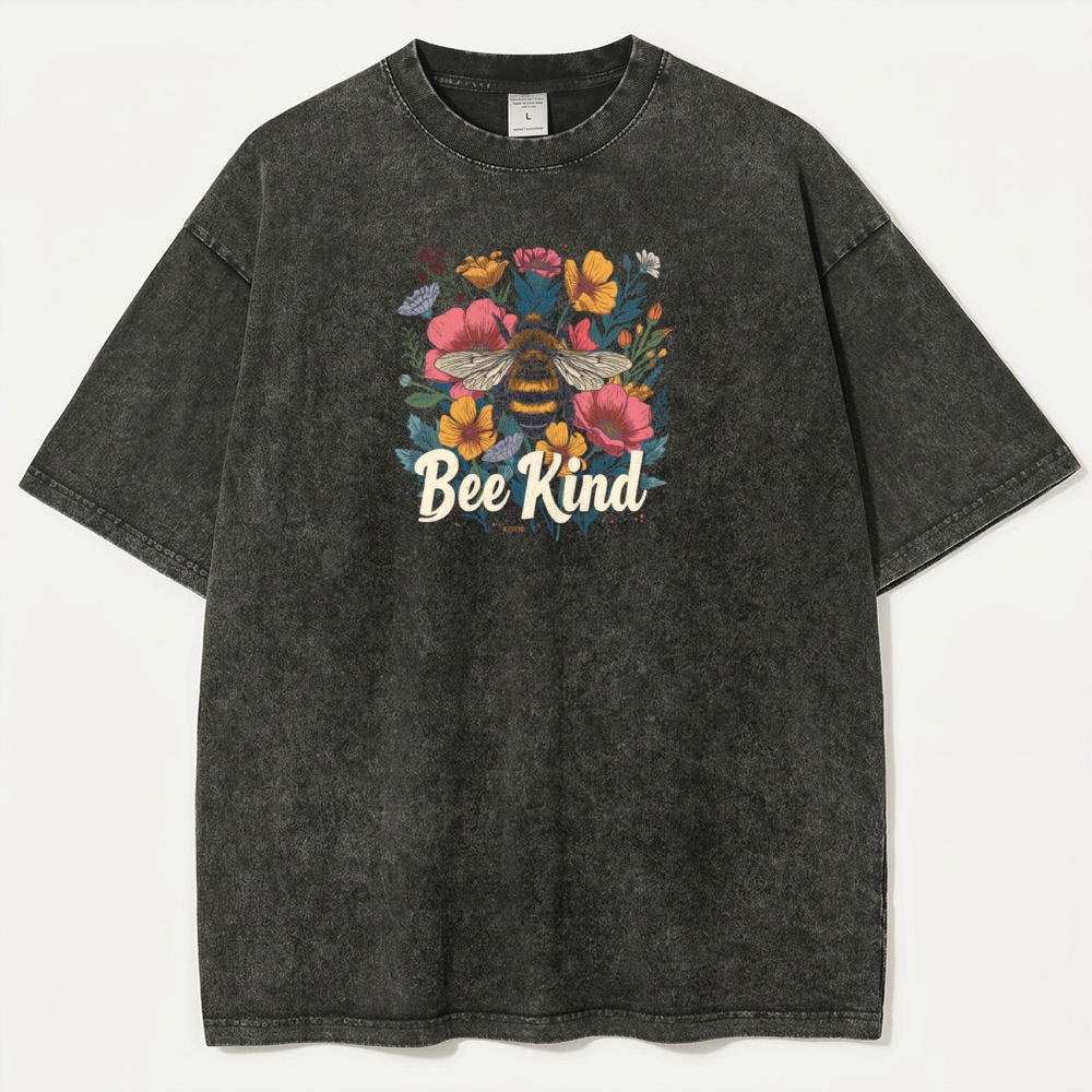 Bee Kind Vintage Organic Cotton Hiking Tee-HikeVista