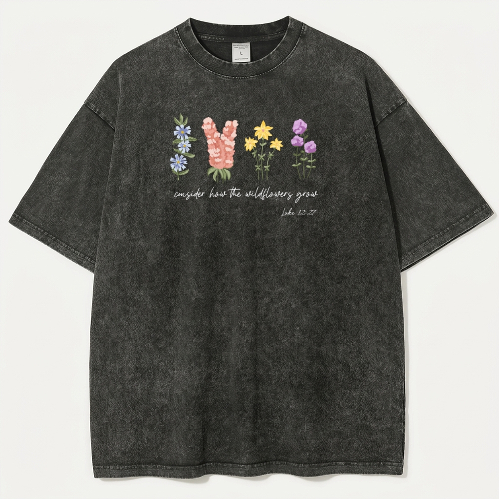 Blooming Wildflowers Vintage Organic Cotton Trail Tee-HikeVista