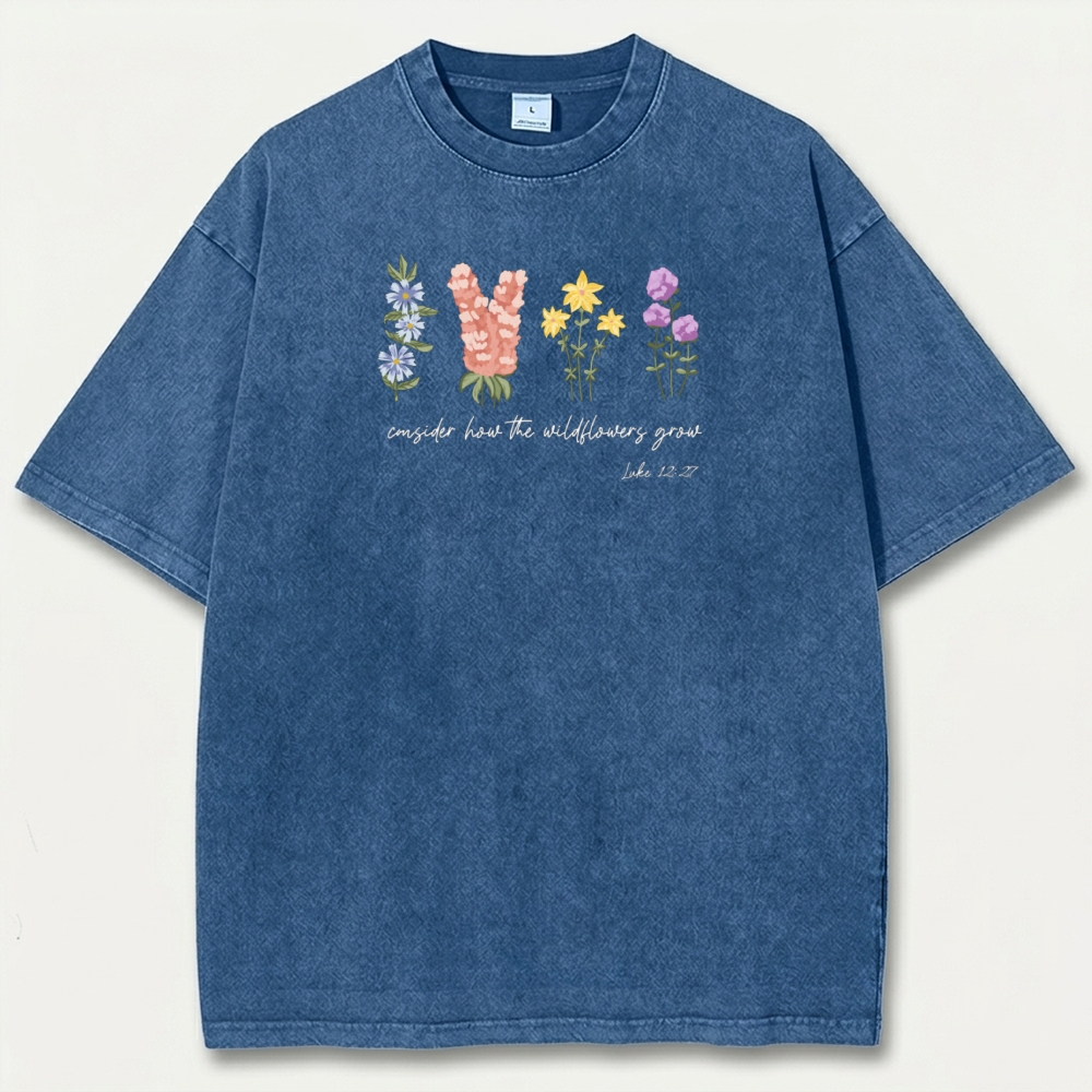 Blooming Wildflowers Vintage Organic Cotton Trail Tee-HikeVista