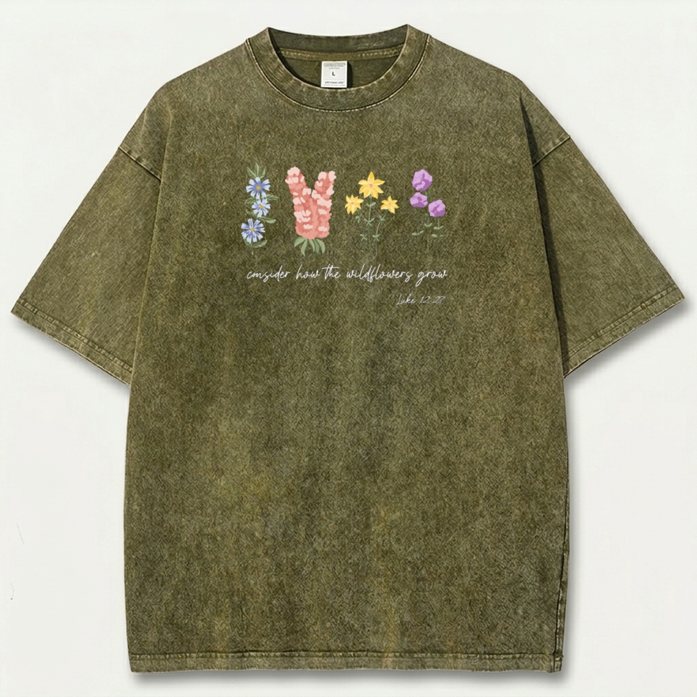 Blooming Wildflowers Vintage Organic Cotton Trail Tee-HikeVista