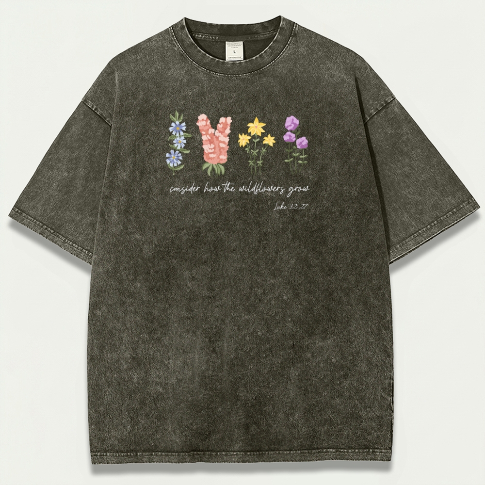 Blooming Wildflowers Vintage Organic Cotton Trail Tee-HikeVista