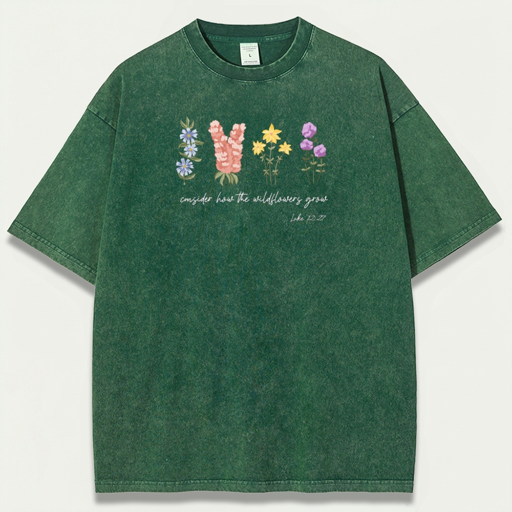 Blooming Wildflowers Vintage Organic Cotton Trail Tee-HikeVista