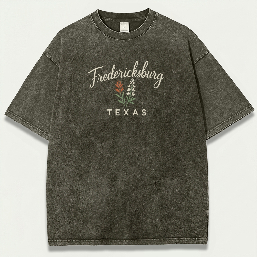 Fredericksburg Texas Vintage Organic Cotton Trail Tee-HikeVista
