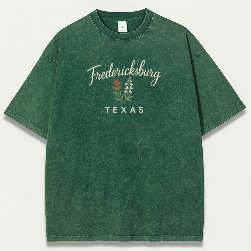 Fredericksburg Texas Vintage Organic Cotton Trail Tee-HikeVista