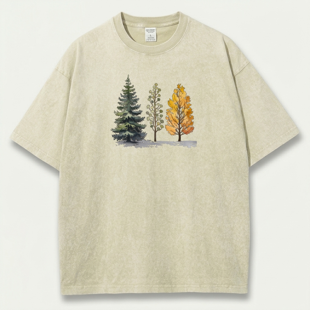 Trees Vintage Organic Cotton Trail Tee-HikeVista