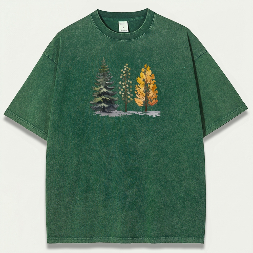 Trees Vintage Organic Cotton Trail Tee-HikeVista