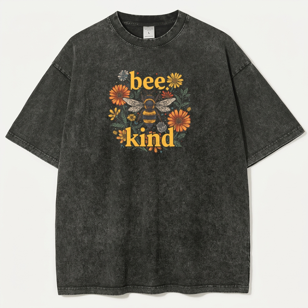 Bee Kind Vintage Organic Cotton Hiking Tee-HikeVista