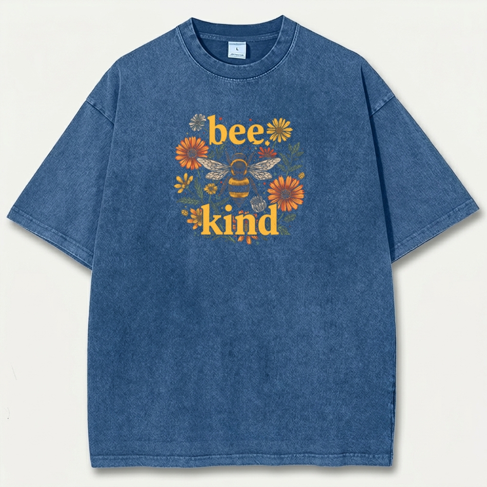 Bee Kind Vintage Organic Cotton Hiking Tee-HikeVista