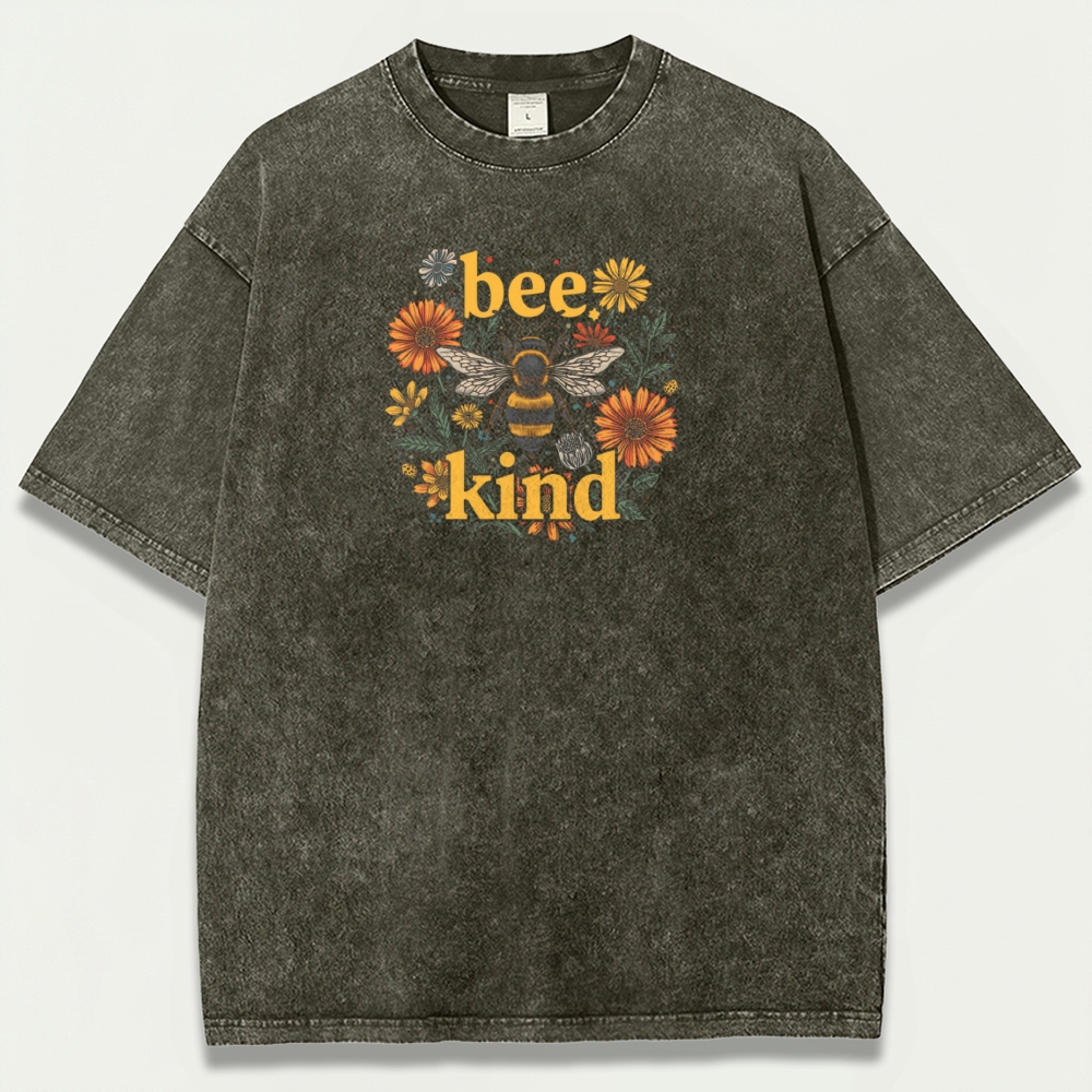 Bee Kind Vintage Organic Cotton Hiking Tee-HikeVista