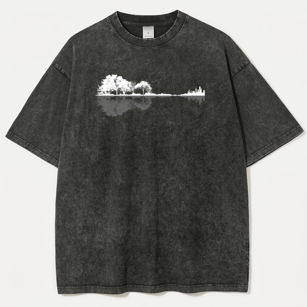 Trees Lake Vintage Organic Cotton Trail Tee-HikeVista