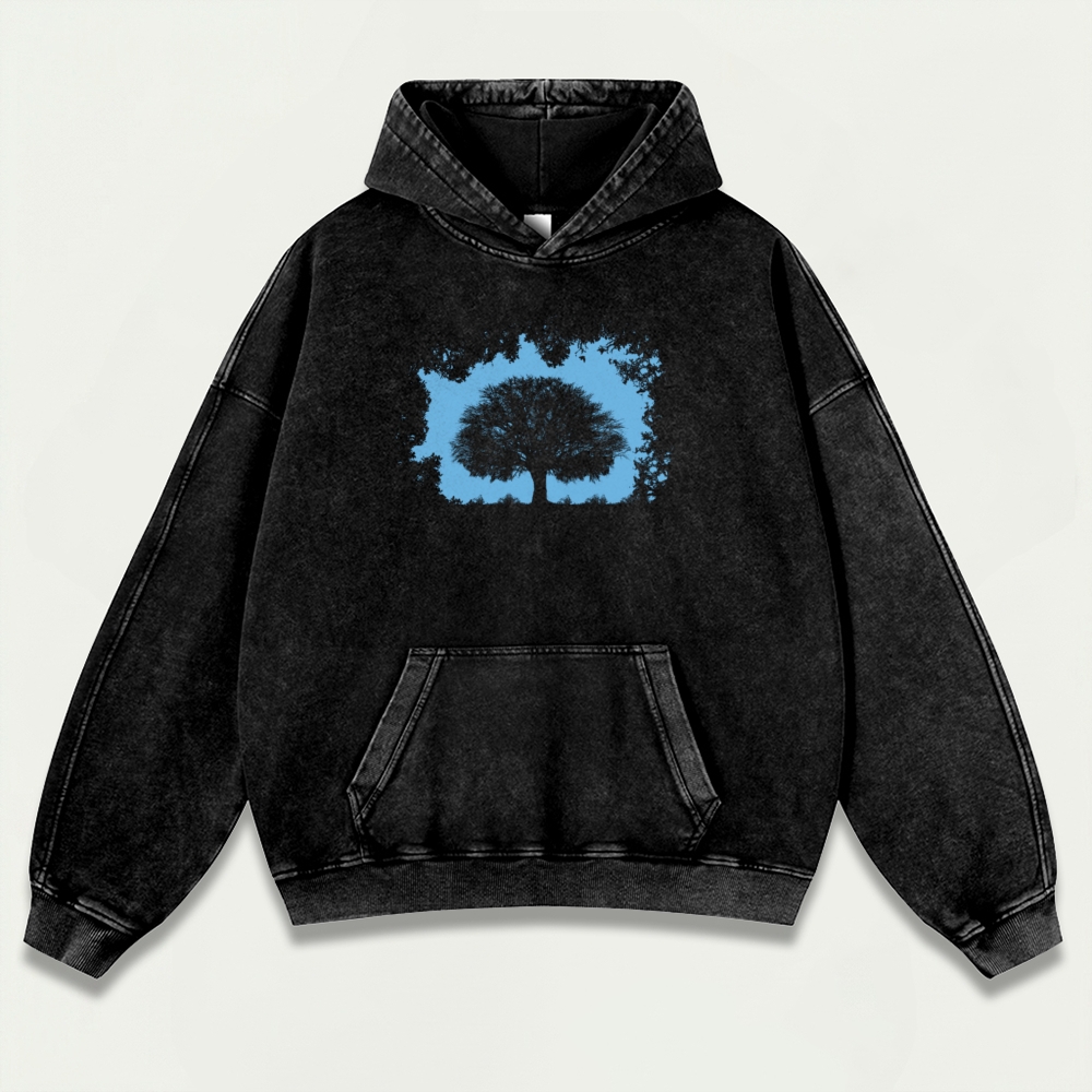 A Tree Vintage Premium Heavyweight Trail Hoodie-HikeVista