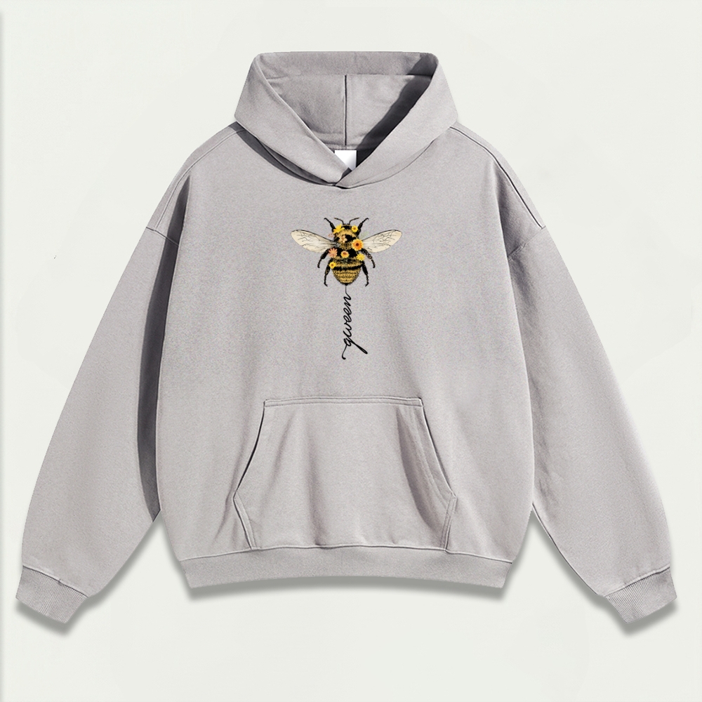 Bee Flower Heavyweight Trail Hoodie-HikeVista