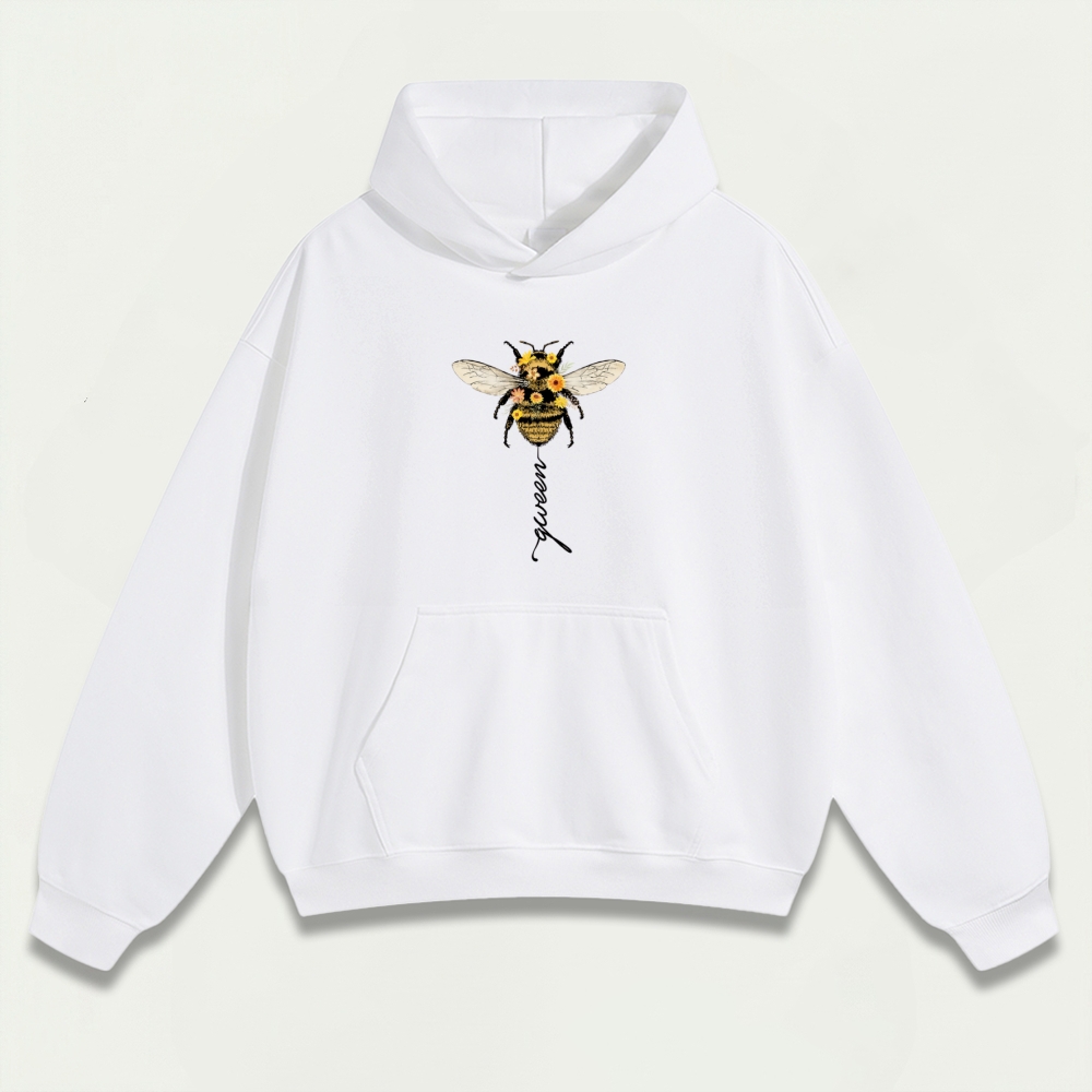 Bee Flower Heavyweight Trail Hoodie-HikeVista