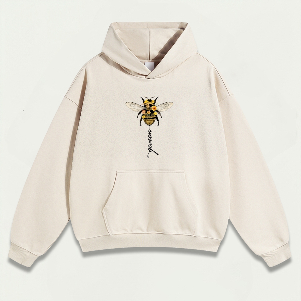 Bee Flower Heavyweight Trail Hoodie-HikeVista