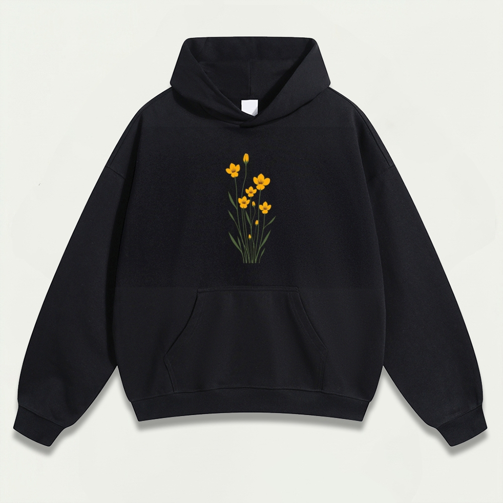 Wildflower Heavyweight Plant Hoodie-HikeVista