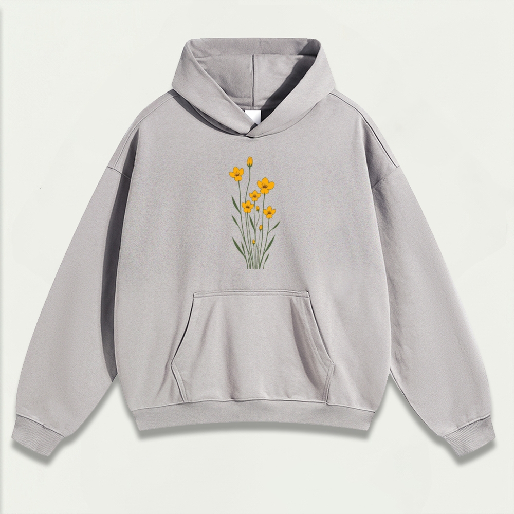 Wildflower Heavyweight Plant Hoodie-HikeVista