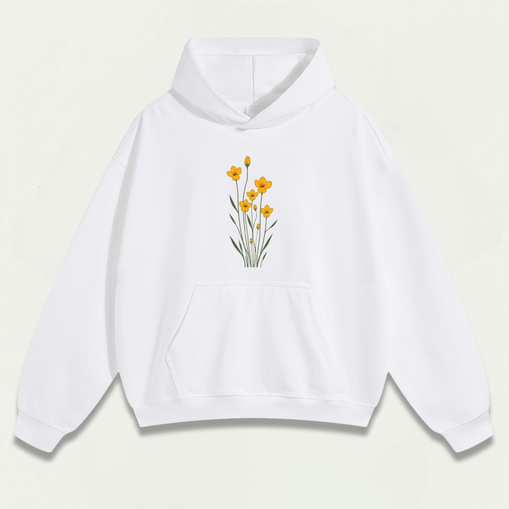 Wildflower Heavyweight Plant Hoodie-HikeVista