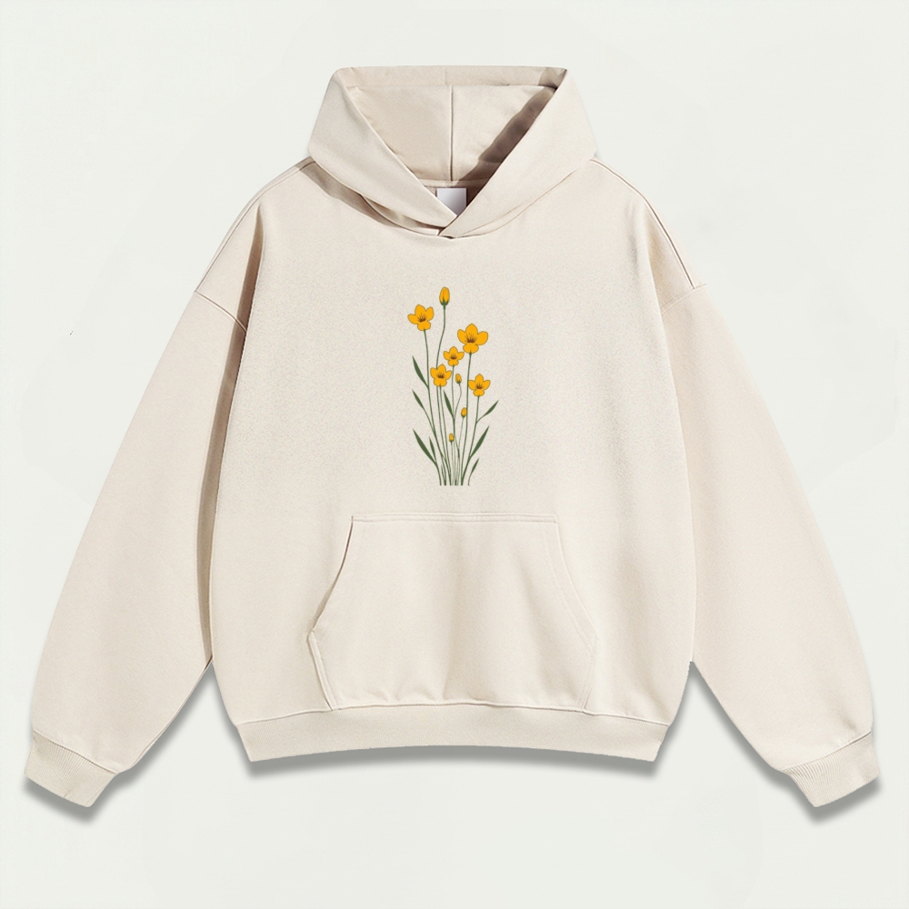 Wildflower Heavyweight Plant Hoodie-HikeVista
