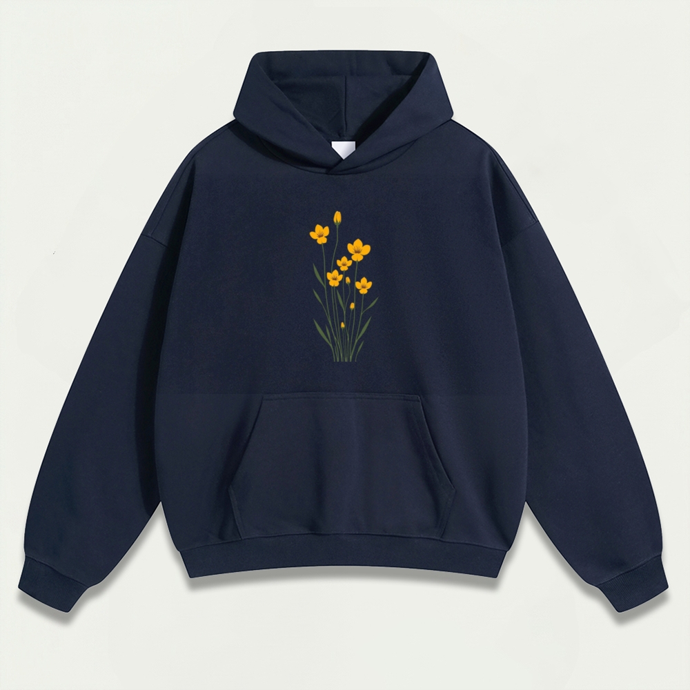 Wildflower Heavyweight Plant Hoodie-HikeVista