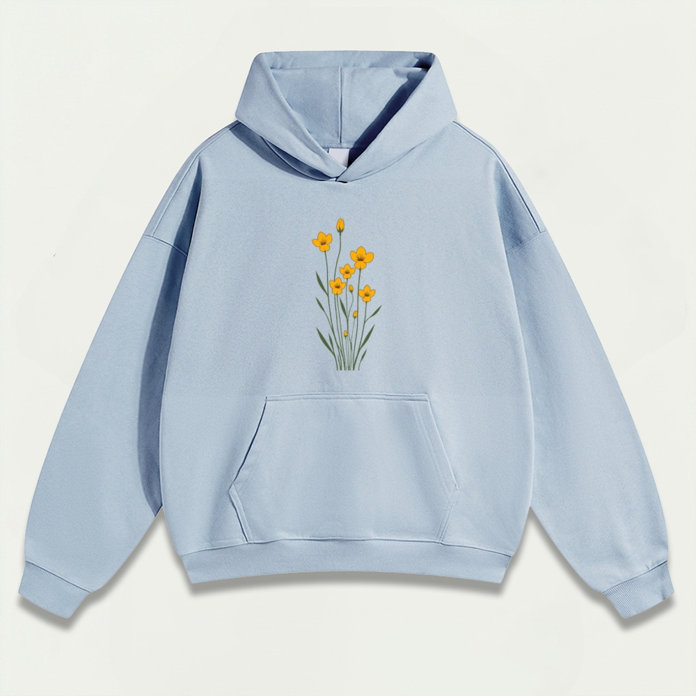 Wildflower Heavyweight Plant Hoodie-HikeVista