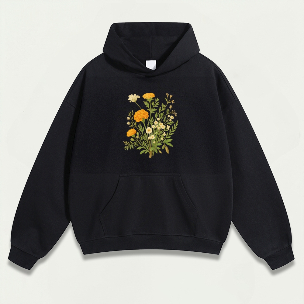 Wildflower Heavyweight Plant Hoodie-HikeVista