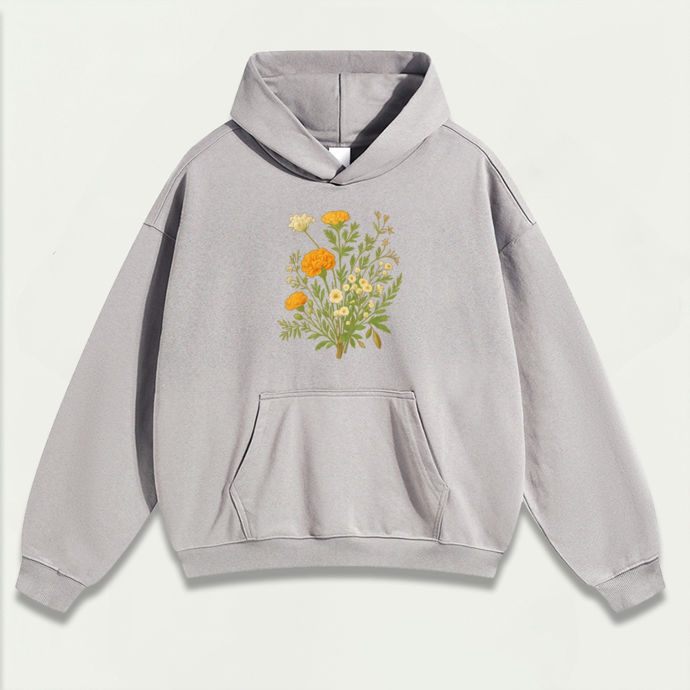 Wildflower Heavyweight Plant Hoodie-HikeVista